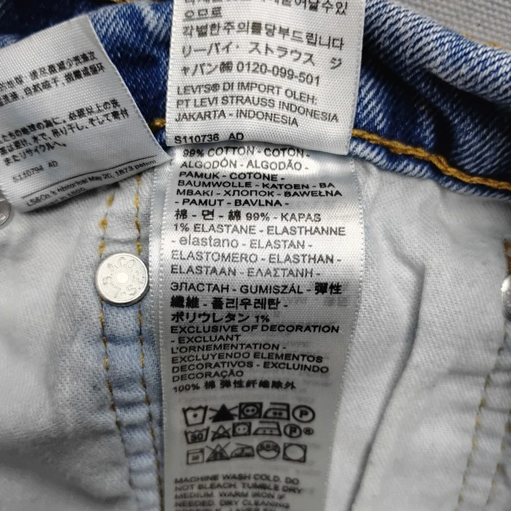 Levis 511 Slim Fit Light Wash Blue Denim Jeans Mens 32x30